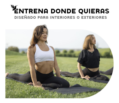 Tapete Portátil Yoga Pilates Fitness Ejercicio Relajación Color Negro 6mm Be Brandless