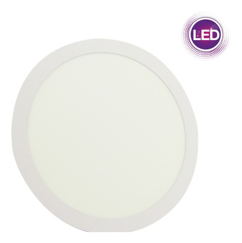 Imagen 1 de 5 de Foco Led Panel Embutido De 24 Watt Luz Blanca/ Cielo Falso.