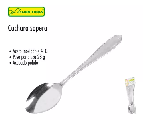 Nesmilers Juego de 12 Cucharas Soperas, Cucharas de Mesa de Acero  Inoxidable : : Hogar y cocina