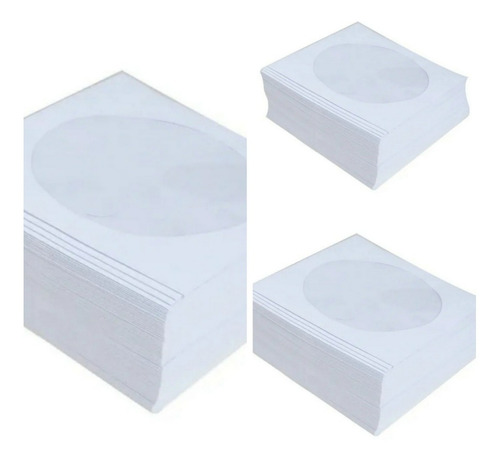 1000 Envelope Papel Branco P/cd E Dvd Ótimo Produto