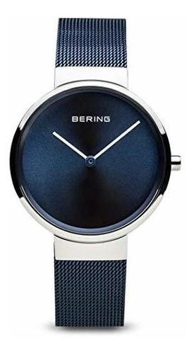 Reloj De Pulsera Para Mujer Diseño Clasico Color Azul