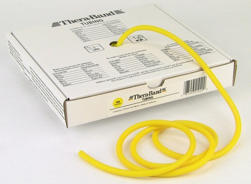 Caja 7.6m Tubo Elastico Ejercicio Suave (amarillo) Theraband