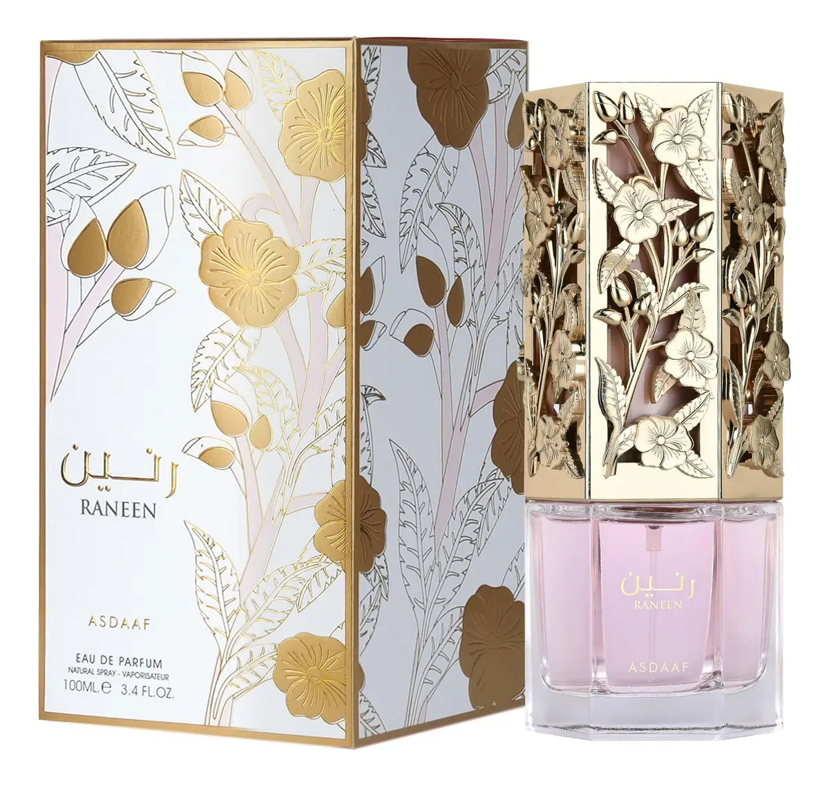 Frasco do perfume Perfume Lattafa Asdaaf Raneen Para Mulheres 100ml