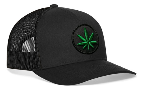 Haka Marijuana Leaf Hat - Sombrero De Camionero De Malezas P
