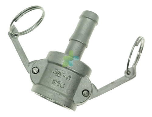 Conexion Camlock C De 1/2 Cervecera En Acero Inoxidable