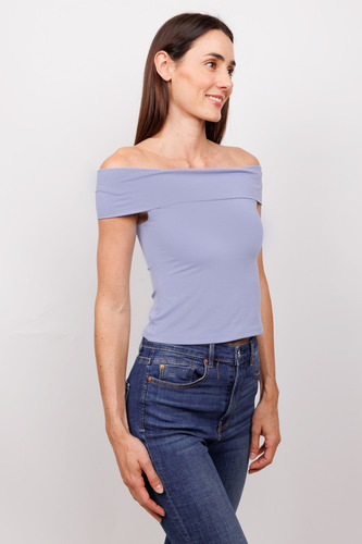 Blusa Juvenil Moda Playera Olan Ancho Monique Calidad Bgl