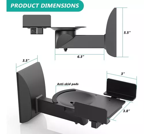 Pronomic SWM-25 BK Soporte de pared para altavoces