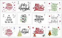 Comprar Navidad Frases Vinilo Adhesivas Impermeable Souvenir Frascos