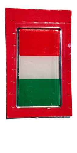 Calco Resinado Bandera Italia - 7x4cm