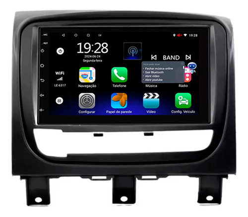 Multimidia Strada 13/19 7p Qled Android Carplay 2gb 32gb Voz