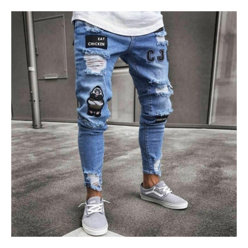 Vaqueros Pitillo De Elastano Y Lycra Para Hombre