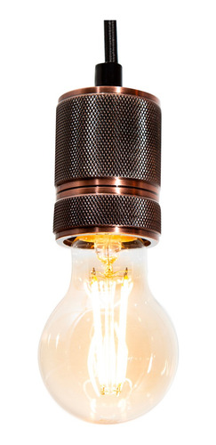 Lámpara Colgante Mini Retro Bronce Antiguo E27 60w 1 Luz