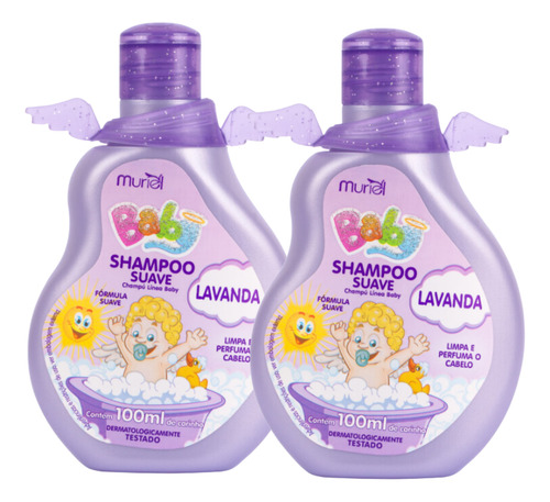 Kit Com 02 Shampoo Baby Lavanda Muriel