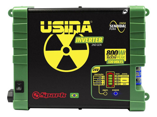 Inversor Tensão Senoidal Usina Inverter 800w 24vdc 120vac