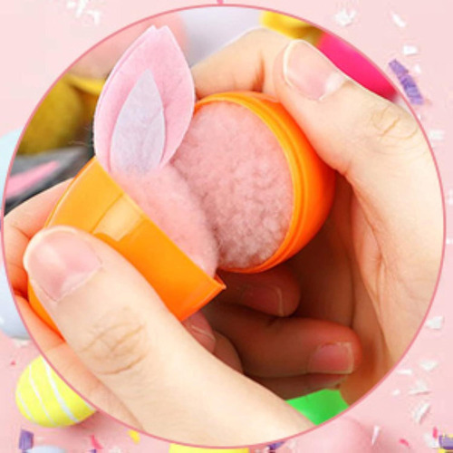 24 Pcs Huevos De Pascua,huevos Para Rellenar Con Conejito,