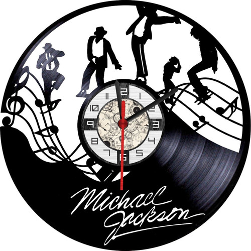 Reloj En Disco Lp/ Vinyl Clock Michael Jackson Pop Music