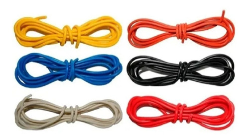 6 Rollos De 10 Metros Cable Estañado Awg 22 Varios Colores