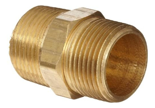 56122-12 Brass Pipe Fitting, Hex Nipple, 3/4  X 3/4  Ma...