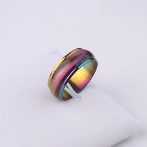 Anillo Modelo Arco Iris De Acero Inoxidable