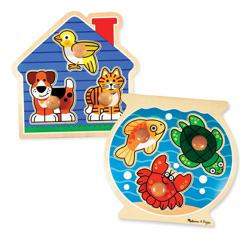 Juego De Rompecabezas De Madera Melissa Amp Doug Animals Jum