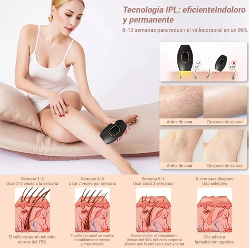 Depiladora a laser permanente de luz pulsada Ipl sem dor 999.999 Máquina de depilação a laser preta Ipl Depiladora a laser com luz pulsada permanente