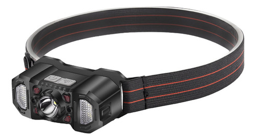 Faro Led Con Sensor Inteligente, Luz Roja Cob, Carga Usb