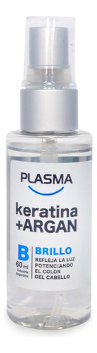 Keratina + Argan Brillo Potenciador De Color Plasma 60ml