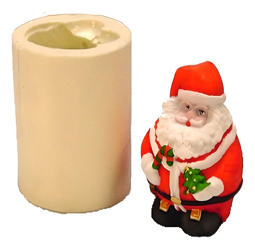 Molde De Silicone P/ Sabonete E Vela - Papai Noel Grande