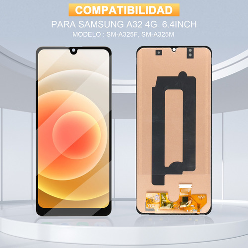 Pantalla táctil TFT LCD de la marca Sunkong para Samsung Galaxy A32 4G SM-A325f, SM-A325f/ds, SM-A325m, SM-A325n