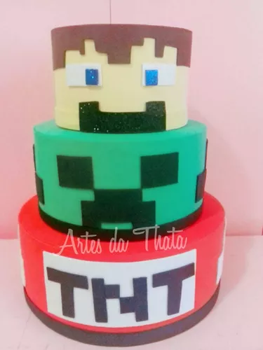 Bolo Cenográfico Minecraft