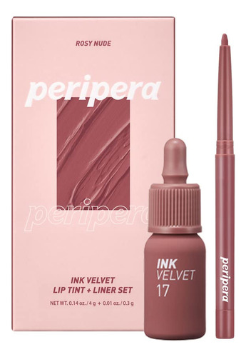 Peripera Ink The Velvet - Kit De Tinte Y Delineador De Labio