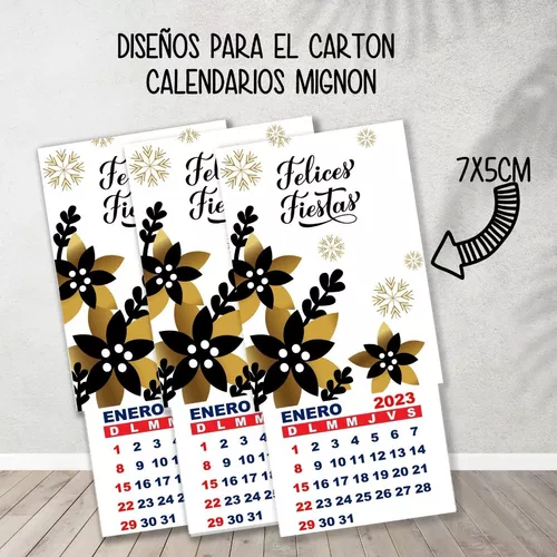 Kit Imprimible Cartones Calendarios Mignon Navidad En Venta En San Crist Bal Santa Fe Por