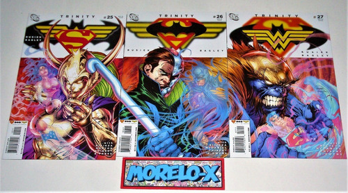 Dc Trinity #25 #26 Y #27 Connecting Covers Por Jim Lee ¡¡ (Usado)