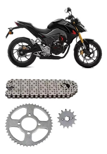 Kit De Transmision Honda Cb 190r 45/14 Hada Pr Motos