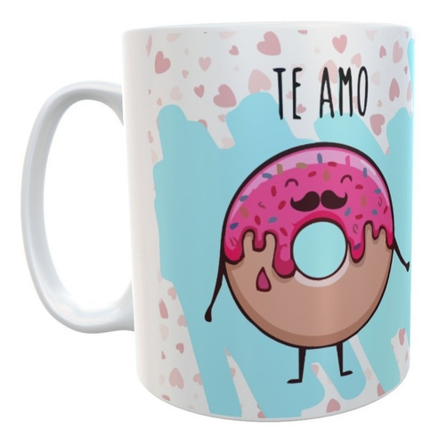 Taza Mi Love Coffe Y Dona
