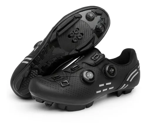 Zapatillas De Ciclismo Mtb Antideslizante De Carbono + Nylon