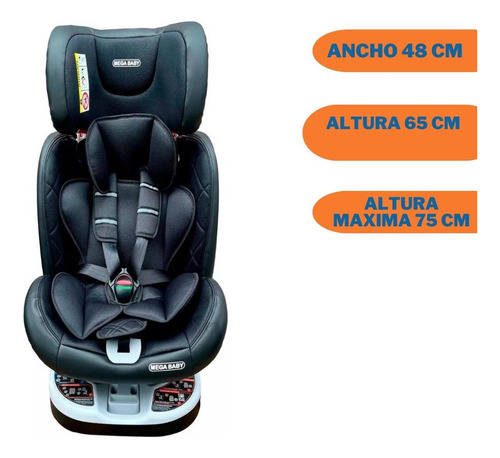 Imagen 6 de 10 de Butaca Auto Convertible Mega Baby Bebé Giro 360º All Ages