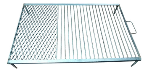 Parrilla 70x50 Cm Con Achurera De Malla+ Set + Brasero