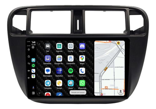 Multimidia Civic 98/00 9p Qled Android Carplay 2gb 32gb