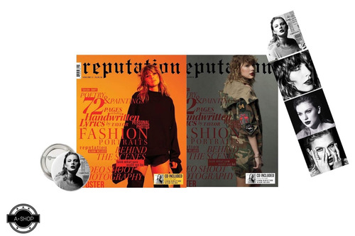 Taylor Swift Reputation Paquete Dos Revistas Con Cd