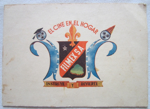 Antigua Invitacion De Cine  En El Hogar Filmex Sa 1956