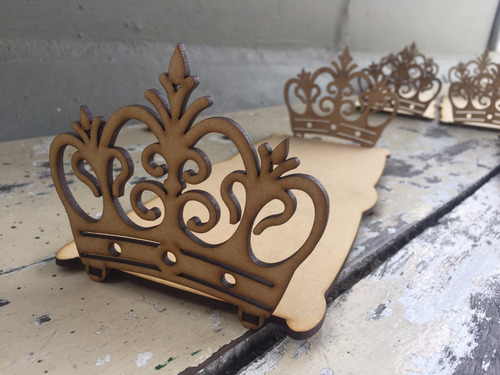 Imagen 2 de 10 de Bandeja Calada Candybar Corona 30x10 Fibrofacil Mdf