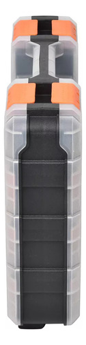 Autrucker Organizador De Herramientas De Doble Cara Con División, Caja, Naranja