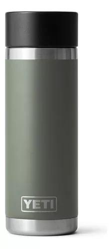  YETI Rambler - Botella de acero inoxidable aislada al vacío con  tapa de chupito caliente, 12 onzas, verde azulado agave : Hogar y Cocina