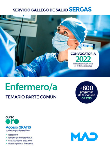 Enfermero/a Servicio Gallego Salud Temario Parte Com