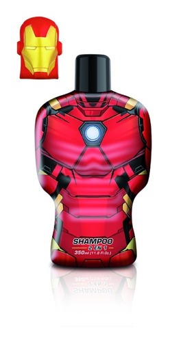 Shampoo 2 En 1 2d Avengers Iron Man/hulk/cap. America 350ml