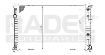 Radiador Ford Fusion 2006-2007-2008 L4/ V6 2.3/ 3.0 Lts Auto