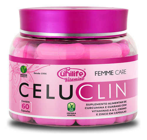 Celuclin Femme Care Vegano Unilife 60 Cápsulas 430mg