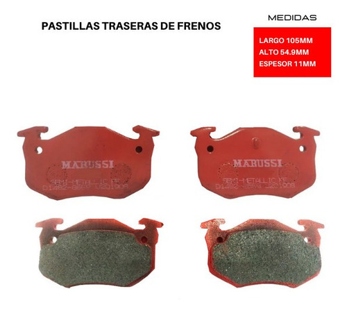 Pastilla De Freno Peugeot 206 Xt 1.6 2003