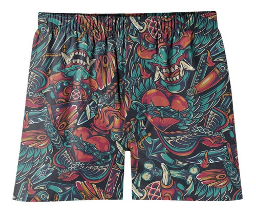 Imagem 3 de 4 de Kit 3 Un Cueca Samba Canção Oni Dragão Carpa Oriental Koi